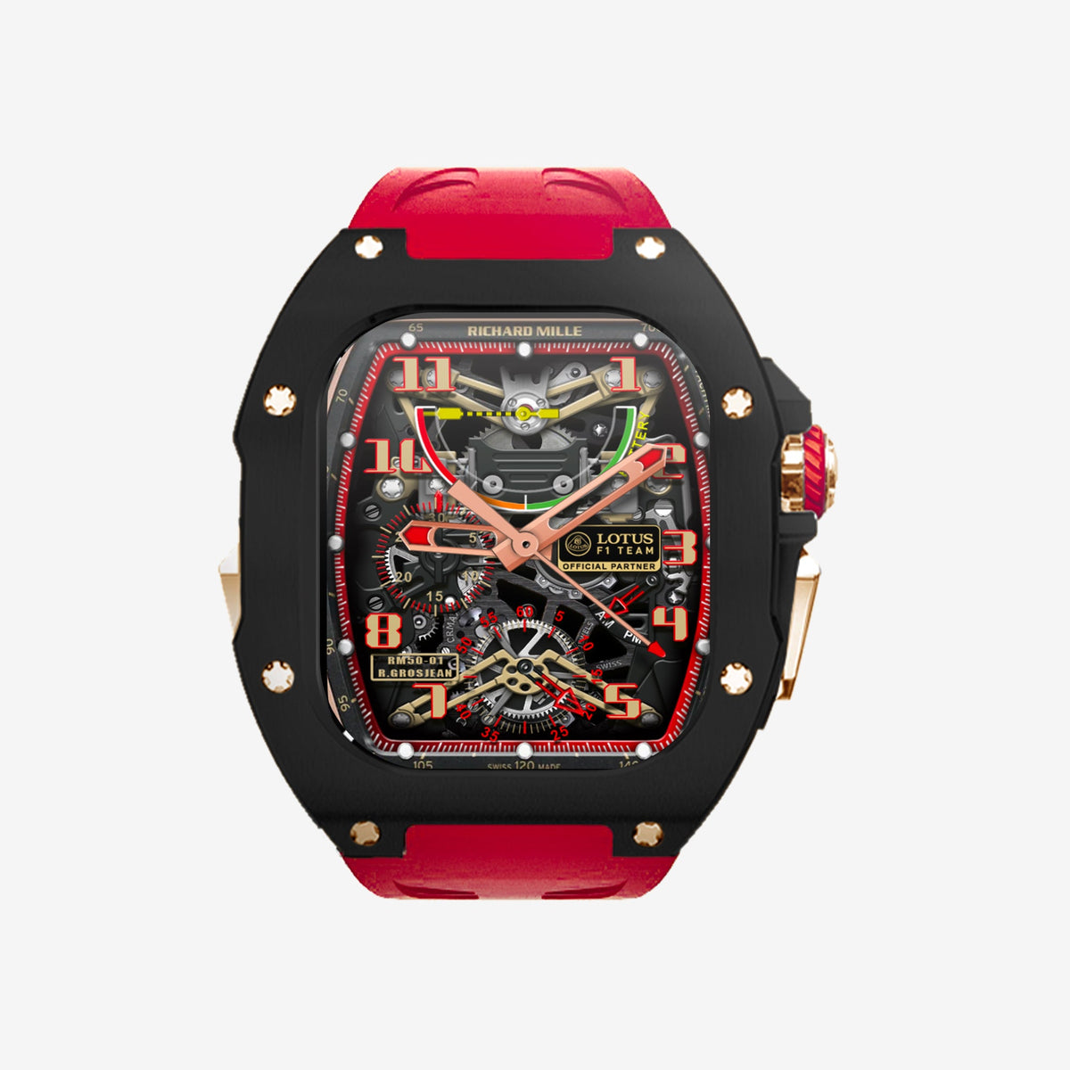 APOGÉE in Rose Gold / Cabernet Red