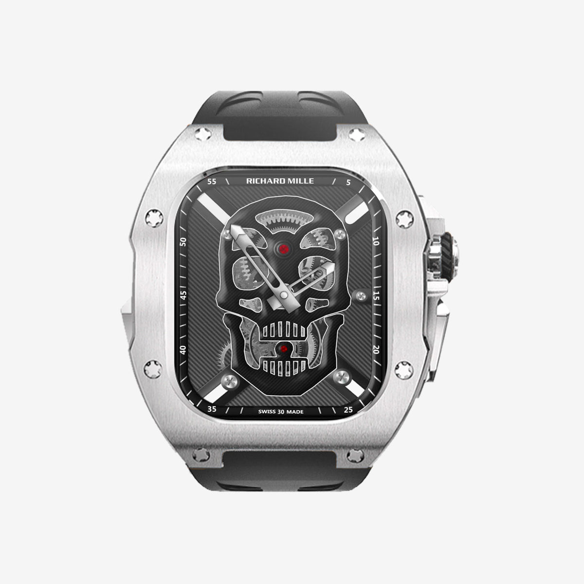 APOGÉE in Silver / Black Carbon